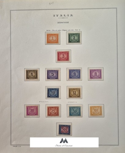 Segnatasse italia 1947 - italia, 1947/54