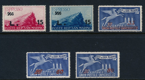 San marino 1947 - marino, espressi