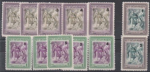 1947 san marino - 1947, serie