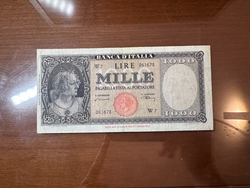 Banconota lire 1000 - banconota,