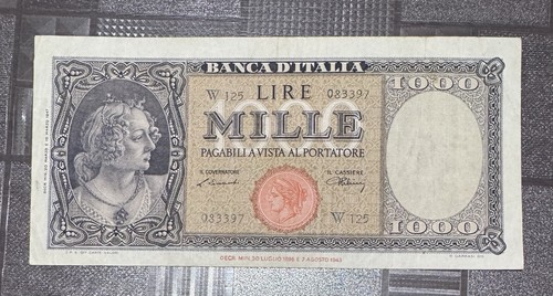 1000 lire ornata testina serie - 1000,