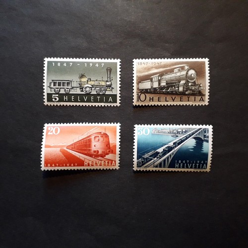 Svizzera 1947 ferrovie serie - ferrovie,,