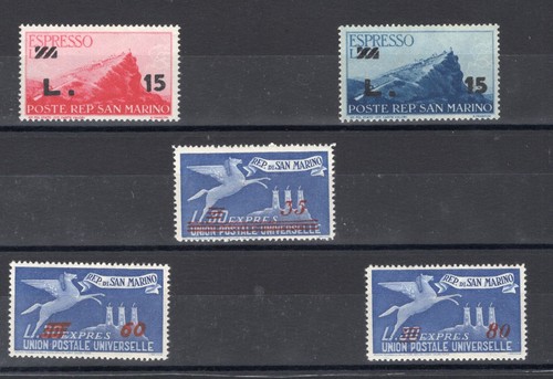 San marino 1947 espressi - marino, 1947/48