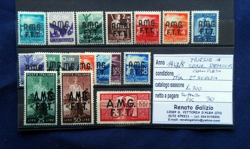 1947 trieste sovrastampati - ,