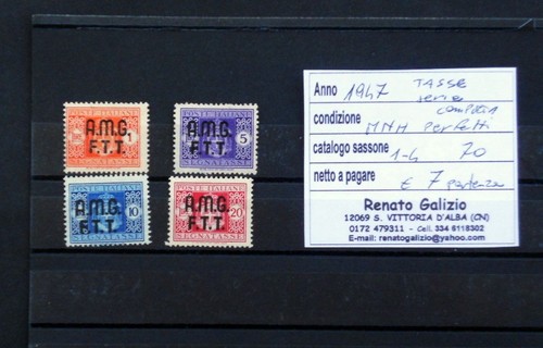 1947 trieste sovrastampati - ,
