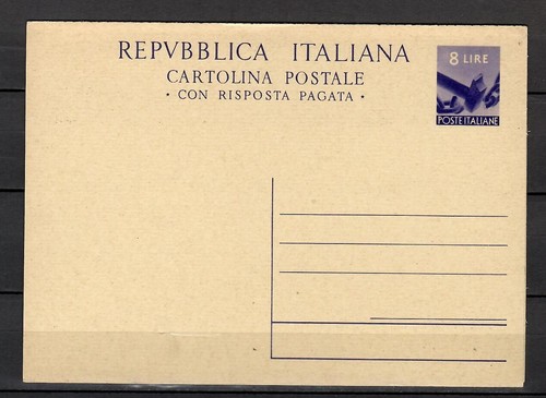 1947 intero postale serie - intero,